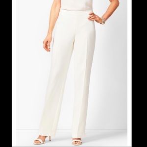 Talbots ivory wide leg pants
